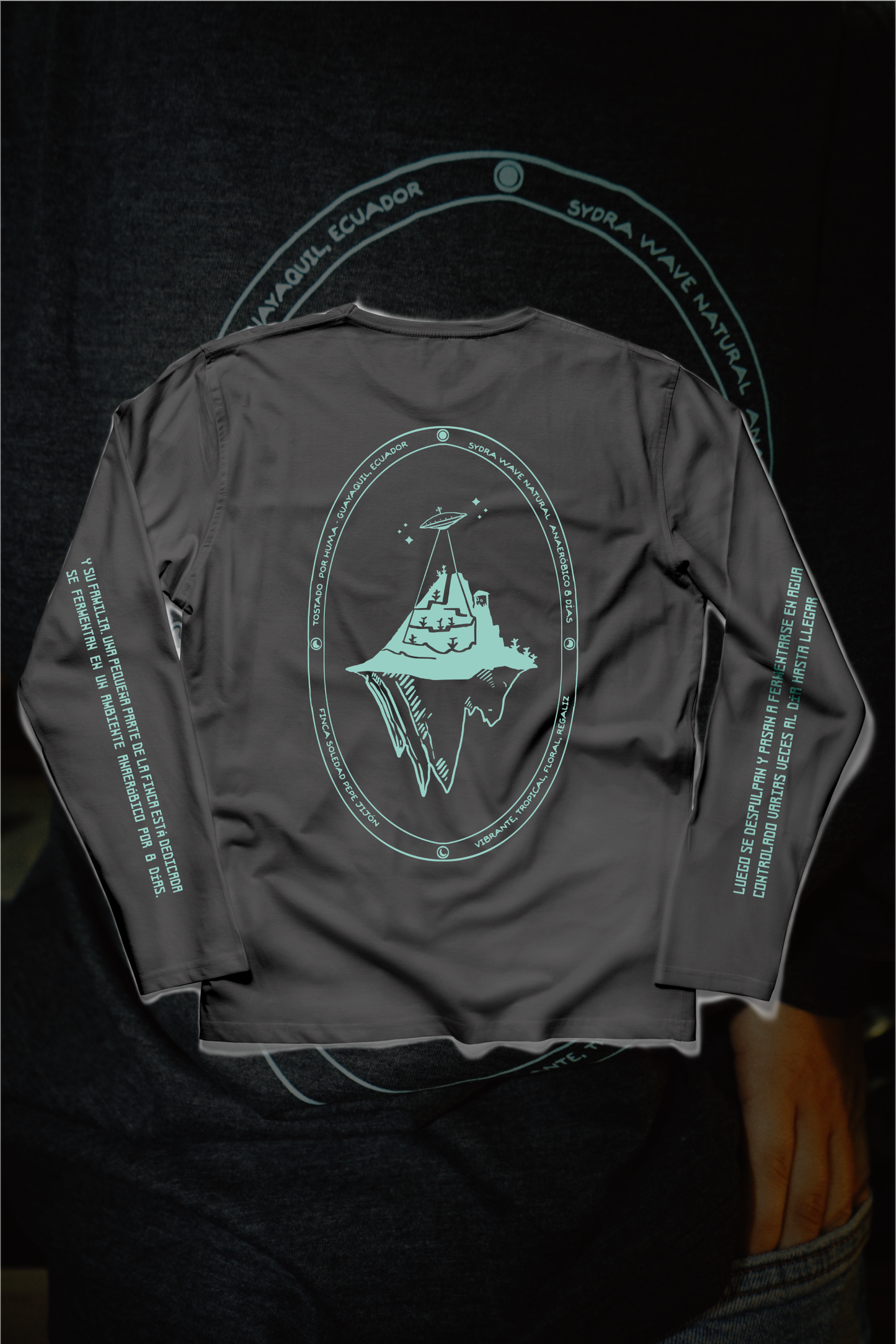 Camiseta caficultores del Ecuador HUMA Coffee merch café especialidad
