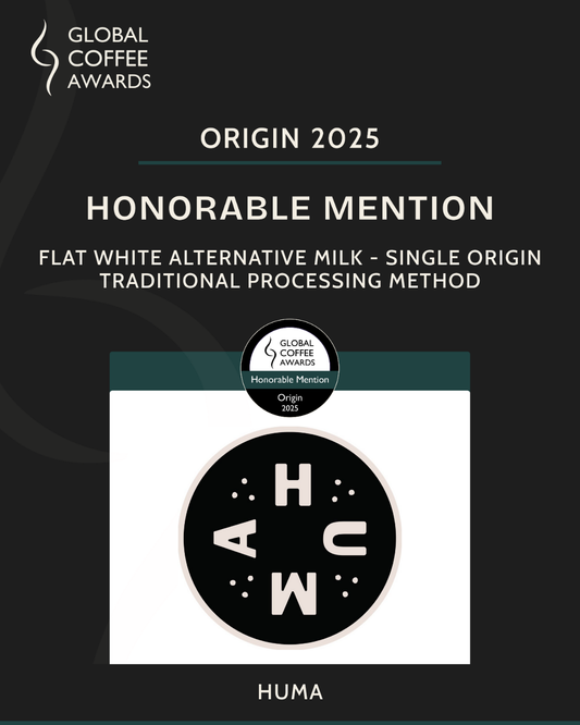 HUMA recibe Honorable Mention en los Global Coffee Awards 2025