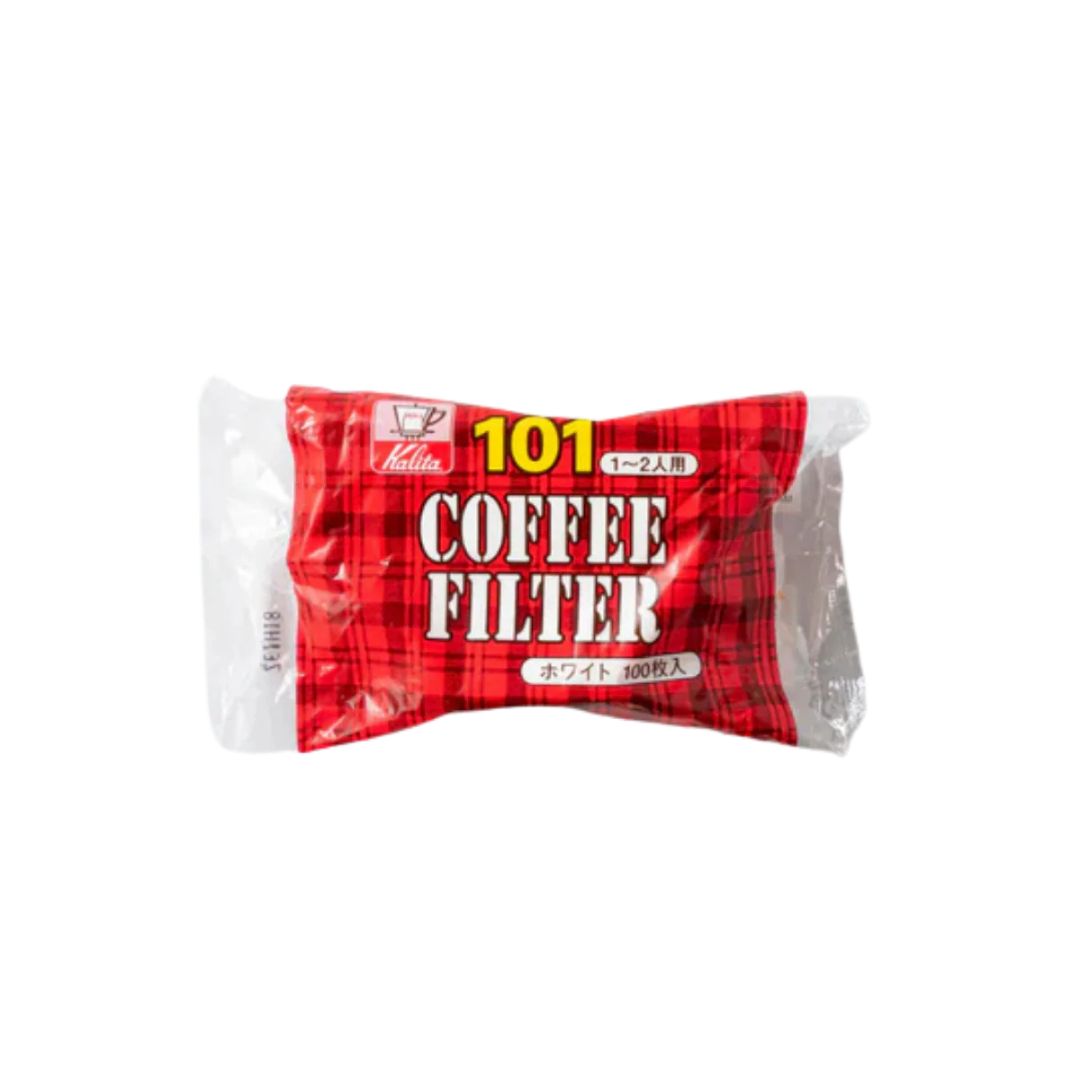 Kalita Fächerförmiger weißer Papierfilter, 100 Blatt