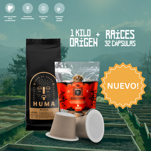 1 kilo origen y 32 cápsulas raíces - suscripción