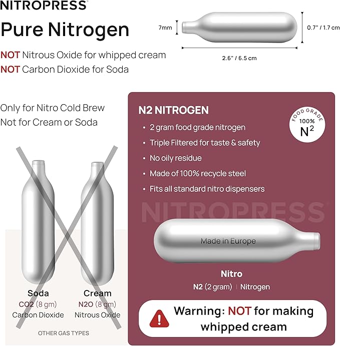 NitroPress Reiner N₂-Stickstoffpatronen