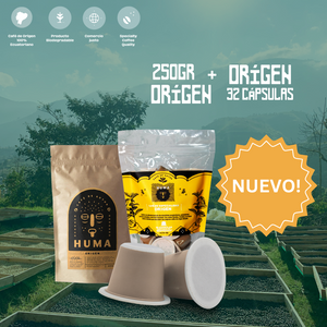 250 gr origen y 32 cápsulas orígen  - suscripción