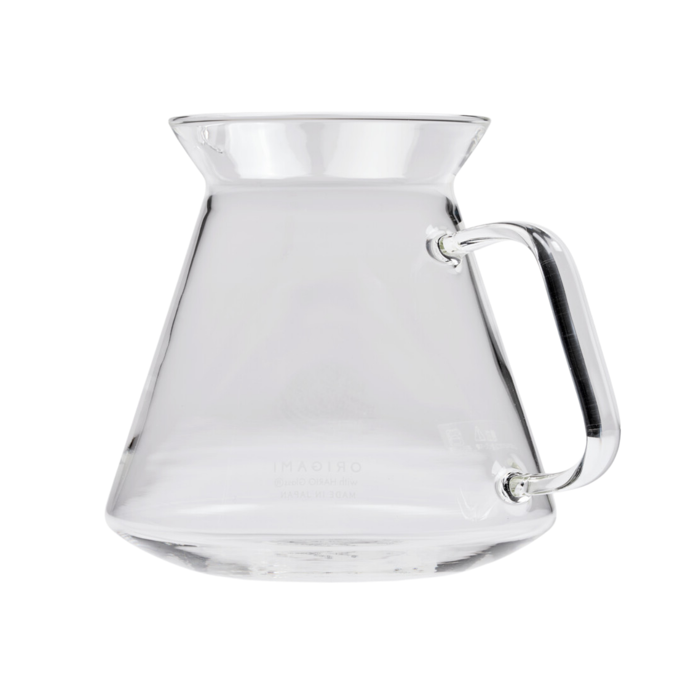 Glass Coffee Server with Origami