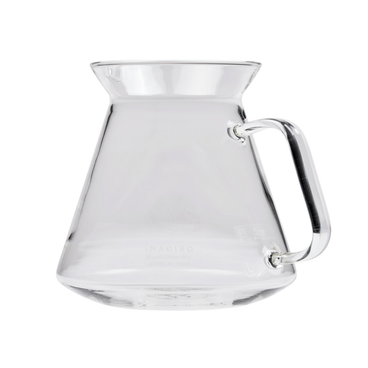 Glass Coffee Server with Origami