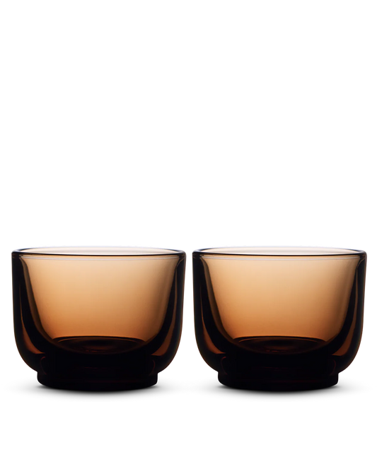 Pirch Espresso Glasses café espresso cortado vasos vidrio color ambar
